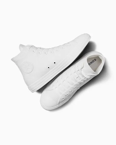 Converse Chuck Taylor All Star Canvas High White Monochrome Converse Chuck Taylor All Star Canvas High White Monochrome