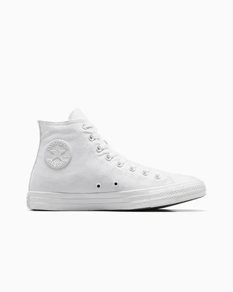 Converse Chuck Taylor All Star Canvas High White Monochrome Converse Chuck Taylor All Star Canvas High White Monochrome