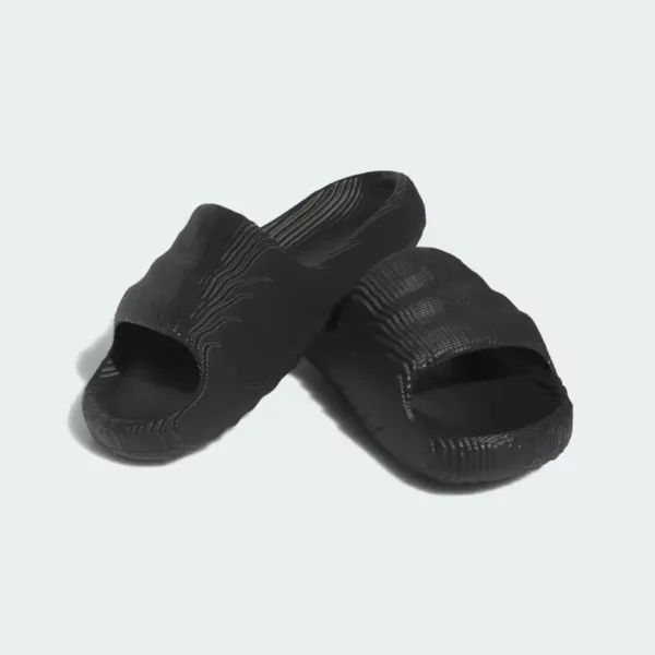 Adidas Adilette 22 Slides Black Scarlet - Preto