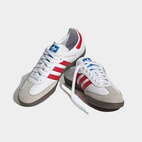 Adidas Samba OG White Better Scarlet - branco