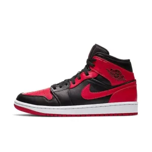 Air Jordan 1 Mid Banned - vermelho e preto