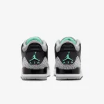 Air Jordan 3 Green Glow – preto e cinzento