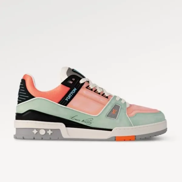 Louis Vuitton Trainer Orange Teal Vintage