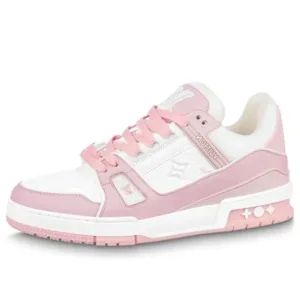 Louis Vuitton Trainer White Rose - rosa