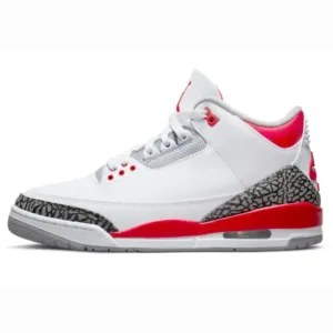 Air Jordan 3 Fire Red – branco e vermelho