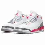 Air Jordan 3 Fire Red – branco e vermelho