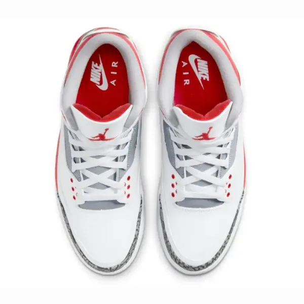Air Jordan 3 Fire Red – branco e vermelho
