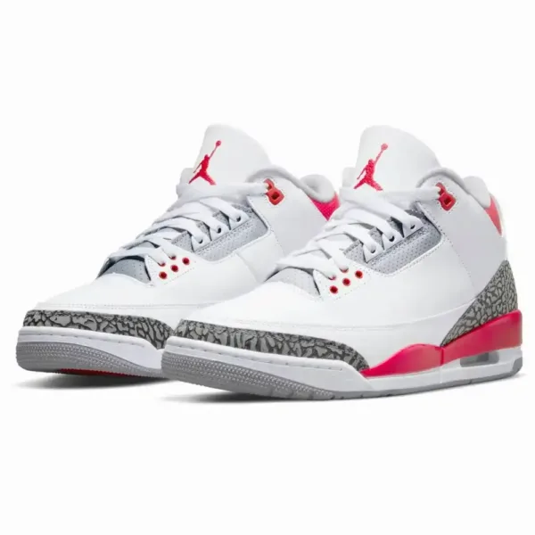 Air Jordan 3 Fire Red – branco e vermelho