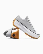 Converse Run Star Hike Canvas Platform Low Grey Area - cinzento