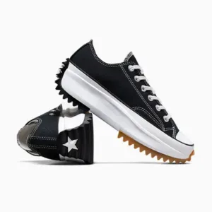 Converse Run Star Hike Canvas Platform Low - preto