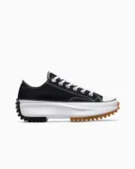 Converse Run Star Hike Canvas Platform Low - preto