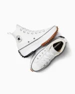 Converse Run Star Hike Canvas Platform High  - branco