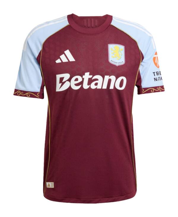 Aston Villa Adidas 25-26 Camiseta Principal (Home) VersãoTorcedor (2)