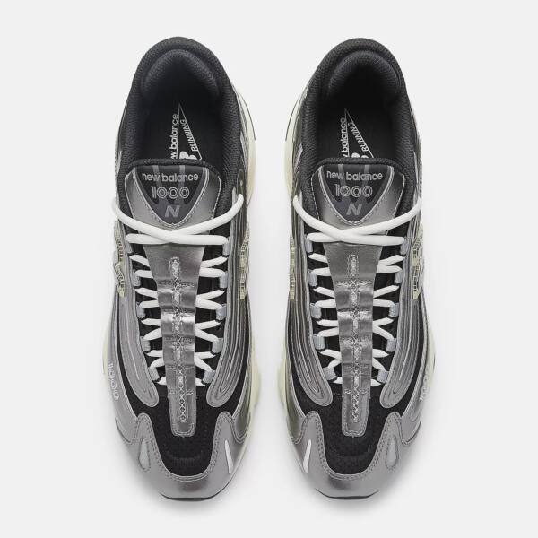 New Balance 1000 Silver Metallic Cinzento Preto Qualidade Premium (4)